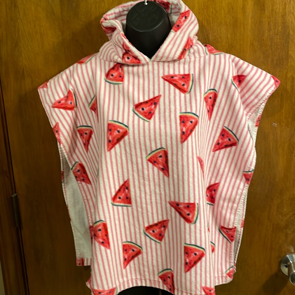 Kids hooded towel beach poncho